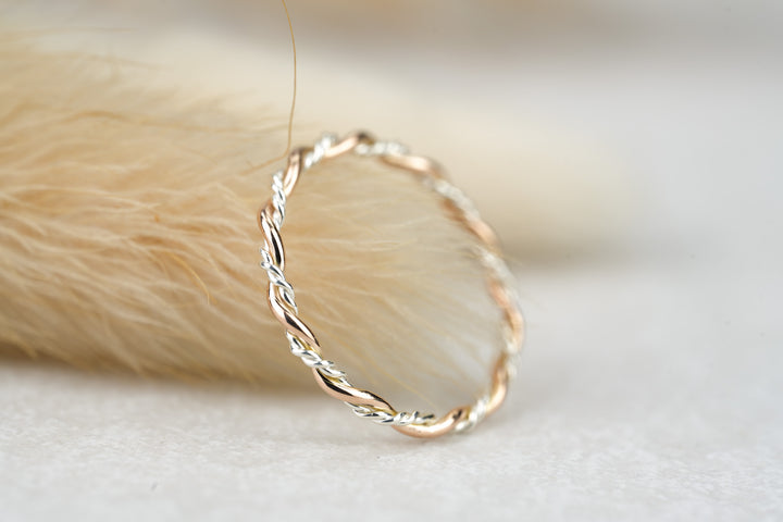 Vorsteckring individuell Rosegold besonders